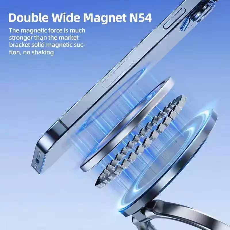 360 Degree Rotation Foldable Magnetic Mobile Phone Holder - Image 2